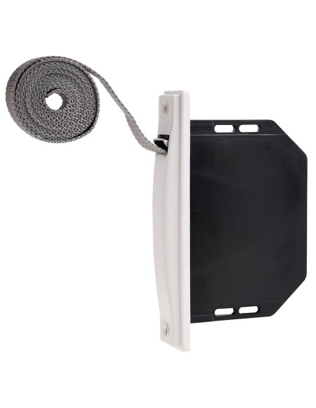 Recogedor Persiana Mini Blanco Cinta 18 mm. Empotrar Sin Pivotes