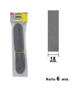 Cinta Persiana Wolfpack Gris 18 mm. Rollo 6 Metros