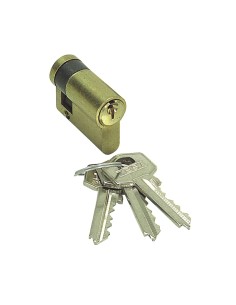 Cilindro Tesa 5200 30x10 Latonado Leva Excentrica Corta