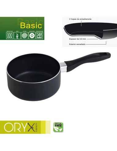 Cazo Aluminio Antiadherente Basic 16 cm./ 3 mm.