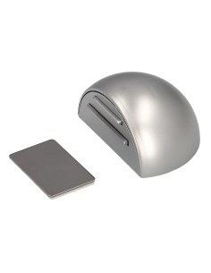 Tope Puerta Adhesivo con Imán Retenedor Cromo Mate