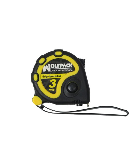 Flexometro 3 Metros Con Freno Wolfpack Grip Special