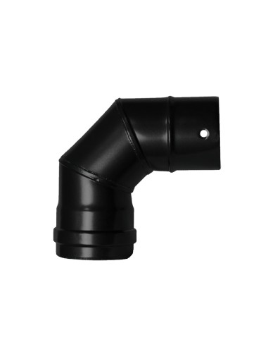 Codo Estufa Pellet Vitrificado Ø80 mm 90°