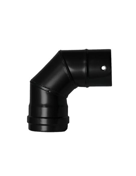 Codo Estufa Pellet Vitrificado Ø80 mm 90°