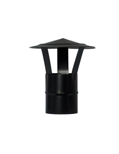 Wolfpack Sombrero Vitrifiado Para Estufa Pellet, Leña, Chimenea, Extracción De Humos, Para Tubo Ø 80 mm.