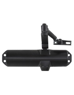 Cierra Puertas Con Retenedor Fuerza 4. Color Negro (Puertas 90/120 cm.)