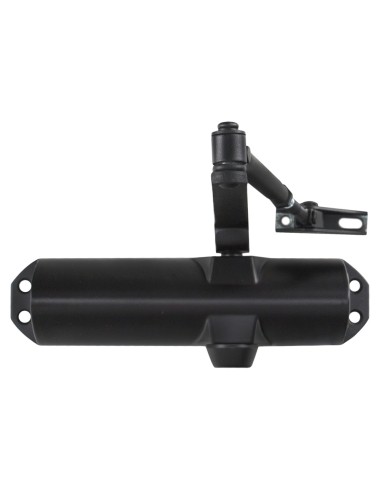 Cierra Puertas Con Retenedor Fuerza 4. Color Negro (Puertas 90/120 cm.)