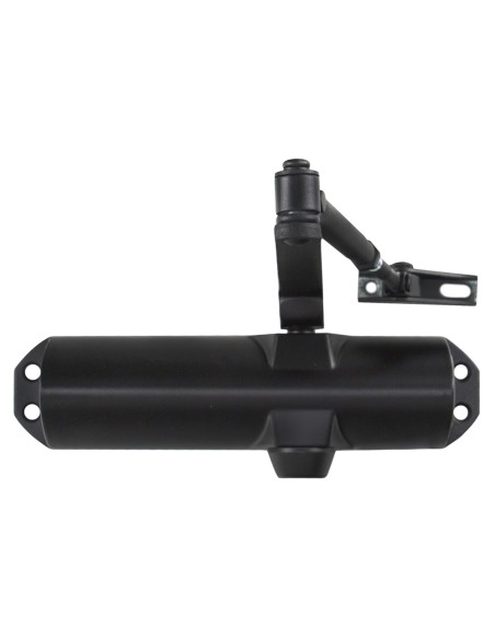 Cierra Puertas Con Retenedor Fuerza 4. Color Negro (Puertas 90/120 cm.)