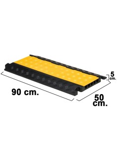 Pasacables Para Suelo 5 Canales 90x50x5 cm.