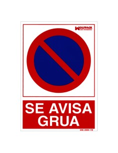 Cartel Prohibido Aparcar Llamamos Grua 30x21