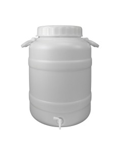 Bidon Garrafa Plastico Alimentario Con Grifo y Boca Ancha 30 Lt.