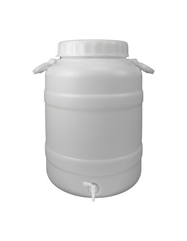 Bidon Garrafa Plastico Alimentario Con Grifo y Boca Ancha 30 Lt.