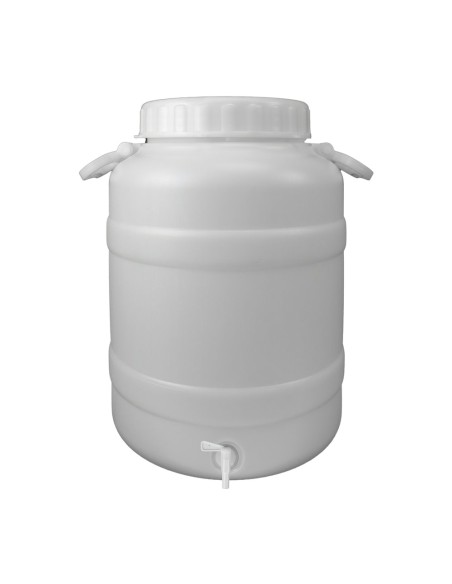 Bidon Garrafa Plastico Alimentario Con Grifo y Boca Ancha 30 Lt.