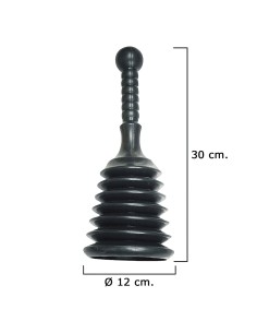 Desatascador Goma Fuelle Ø 12 cm. / Alto 30 cm.