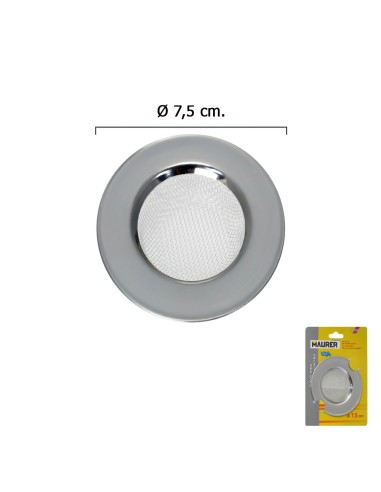 Filtro Cestillo Malla para Lavabo / Fregadero Inoxidable 7,5 cm.