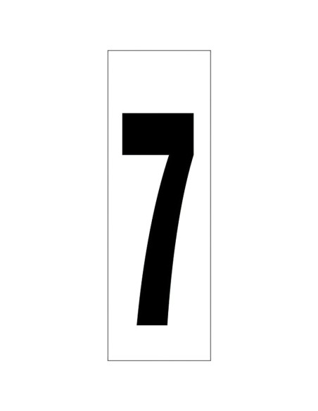 Numero Adhesivo 46x140 mm. Nº 7