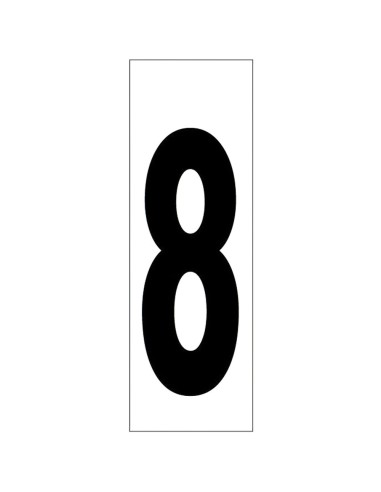 Numero Adhesivo 46x140 mm. Nº 8