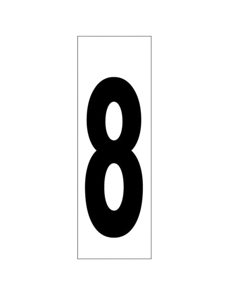 Numero Adhesivo 46x140 mm. Nº 8