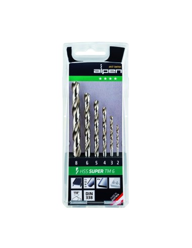 Estuche Brocas Alpen Hss Pro 6 Piezas