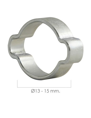 Abrazadera Dos Orejas Ø 13-15 mm.
