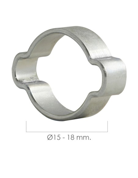 Abrazadera Dos Orejas Ø 15-18 mm.