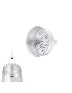 Embudo Cafetera Aluminio Classic / Inducción 2 Tazas