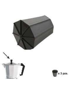 Pomo Cafetera Aluminio Classic 2 / 3 / 6 / 9 y 12 tazas (3 piezas)