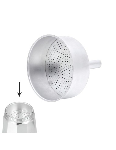 Embudo Cafetera Aluminio Classic / Inducción 9 Tazas