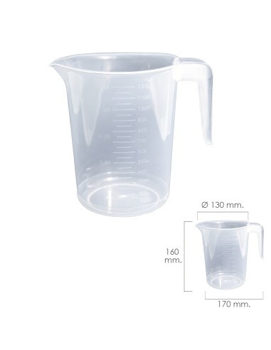 Jarra Medidora Plástico Apta Microondas 1.2 Litros