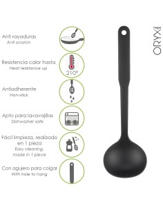Cucharon Servir Cocina Nylon Basic 32 x 9.5 cm.