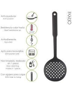 Espumadera Cocina Nylon Basic 33,5 x 11 cm.