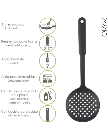 Espumadera Cocina Nylon Basic 33,5 x 11 cm.