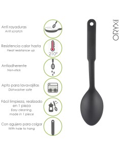 Cuchara Cocina Nylon Basic 30,5 x 7 cm.