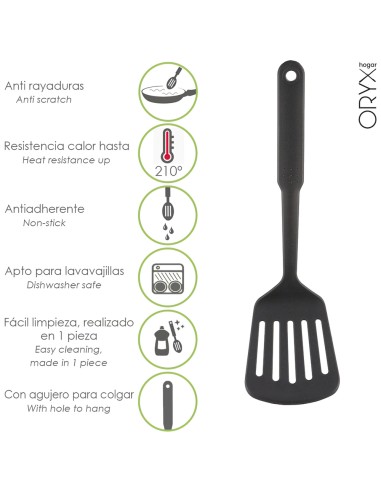 Espatula Rasera Cocina Nylon Basic 32,5 x 9 cm.