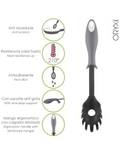 Servidor Espaguetis Nylon Con mango Antigotas Engomado 31,5 x 6 cm.