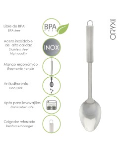 Cuchara Servir Cocina Acero Inoxidable 7 x 30,5 (Alt.) cm.