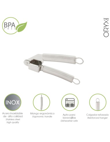 Triturador Ajos Acero Inoxidable 5 x 18 (Alt) cm.