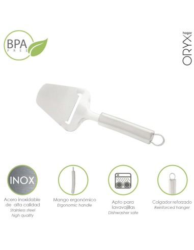 Cortador De Queso Acero Inoxidable 8 x 23 (Alt) cm.