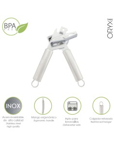 Abrelatas Acero Inoxidable 4,5 x 20 (Alt) cm.