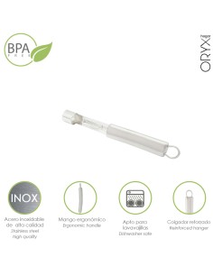 Descorazonador Manzanas / Frutas Acero Inoxidable 2 x 19,5 (Alt.) cm.