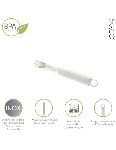 Descorazonador Manzanas / Frutas Acero Inoxidable 2 x 19,5 (Alt.) cm.