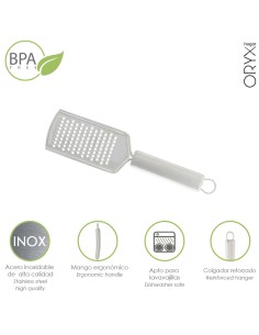 Rallador Acero Inoxidable 6 x 23 (Alt.) cm.