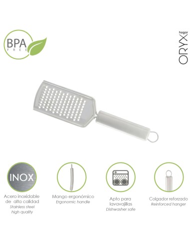 Rallador Acero Inoxidable 6 x 23 (Alt.) cm.