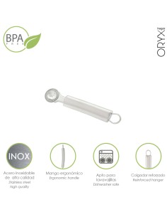 Vaciador De Frutas y Verduras Acero Inoxidable 3 x 19 (Alt.) cm.