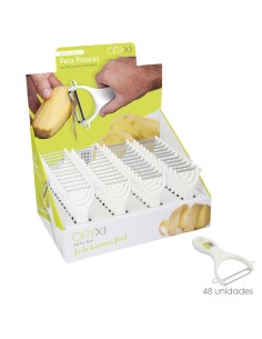 Pelapatatas Con mango Plastico Cuchilla Acero Inoxidable 7,8 x 13 (Alt.) cm.