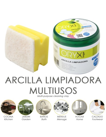 Arcilla Limpiadora Multiusos Tarro 500 gramos.