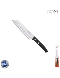 Cuchillo Aspen Santoku Hoja Acero Inoxidable 17 cm. Negro