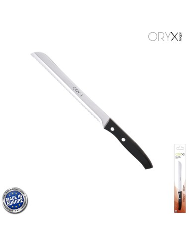 Cuchillo Aspen Panero Hoja Acero Inoxidable 19 cm. Negro