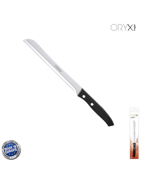 Cuchillo Aspen Panero Hoja Acero Inoxidable 19 cm. Negro