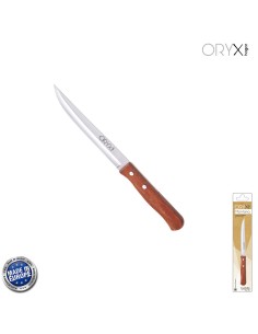 Cuchillo Montana Cocina Hoja Acero Inoxidable 13 cm. Mango Madera